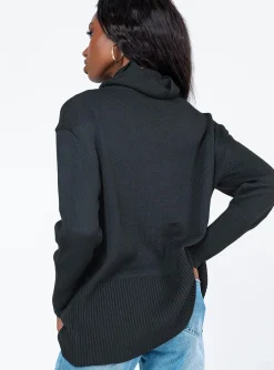 Princess Polly Larnee Turtleneck Sweater Black Shop
