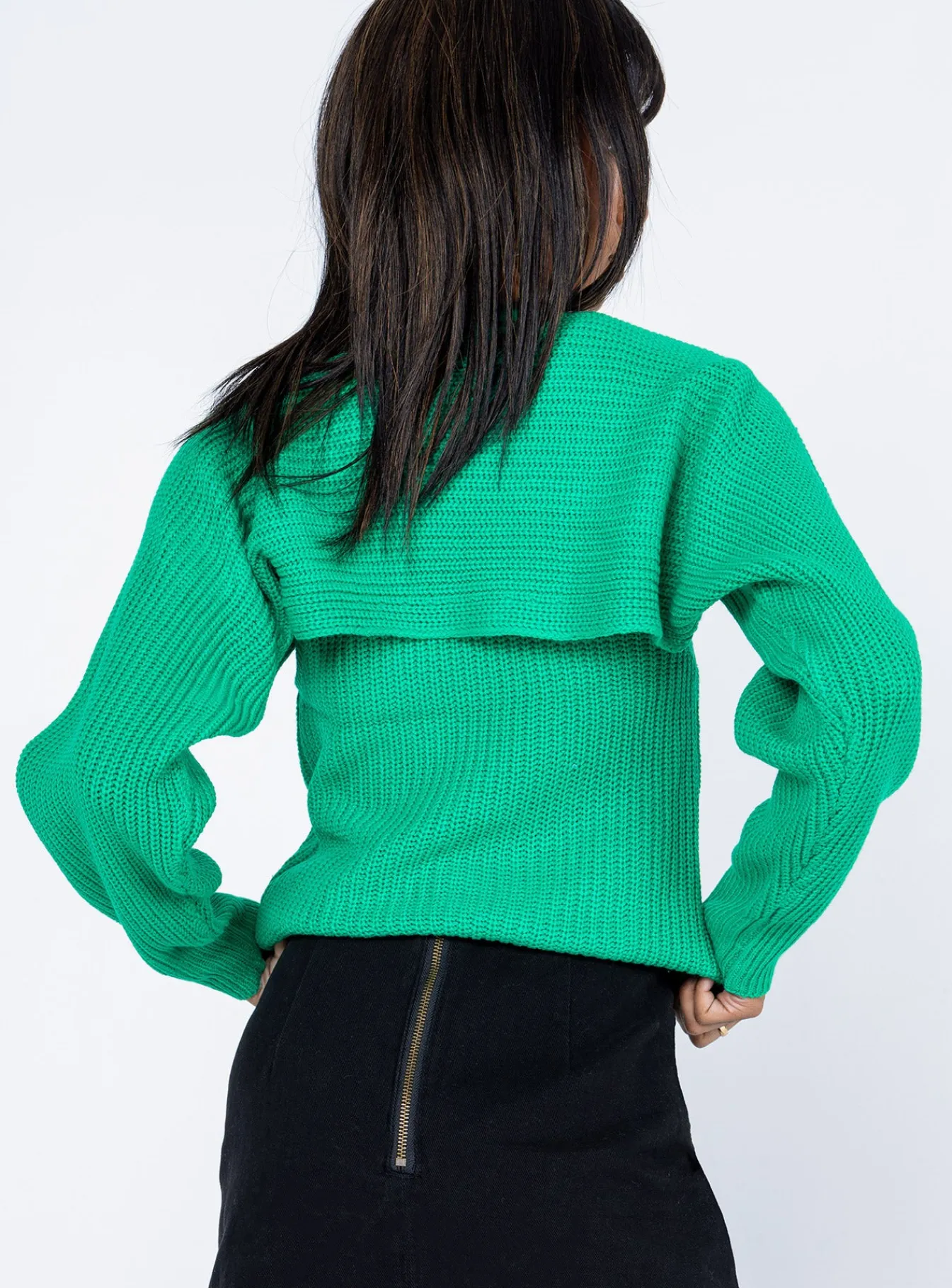 Princess Polly Larry Sweater Green Sale