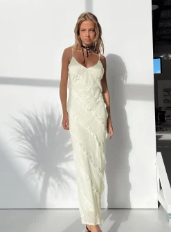 Princess Polly Lars Maxi Dress Yellow New