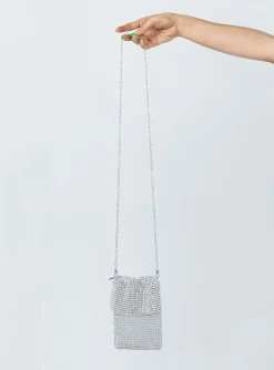 Princess Polly Larson Crossbody Mini Bag Silver Cheap