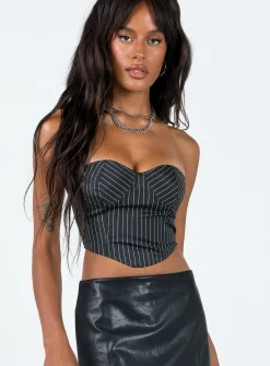Princess Polly Laskey Bustier Top  Black Cheap