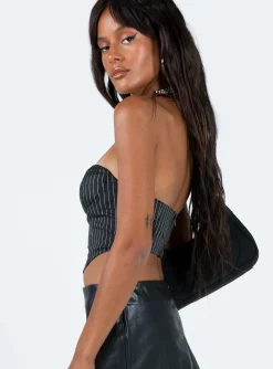 Princess Polly Laskey Bustier Top Black Cheap