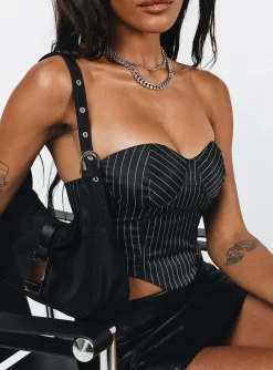 Princess Polly Laskey Bustier Top Black Cheap