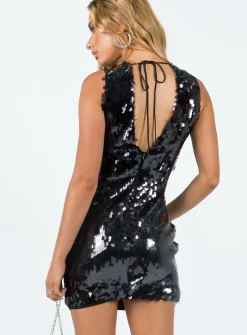 Princess Polly Late Night Mini Dress Black Store