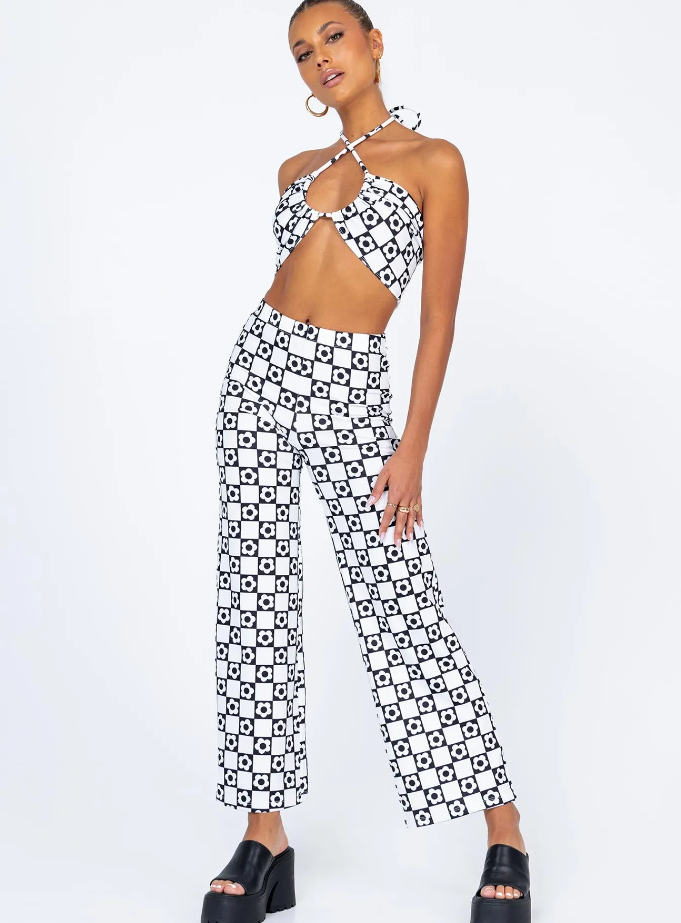 Princess Polly Latiana Set Black / White Cheap