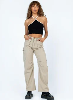 Princess Polly Latoya Top Black Cheap