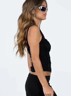Princess Polly Lauder Toplow Impact   Black Cheap
