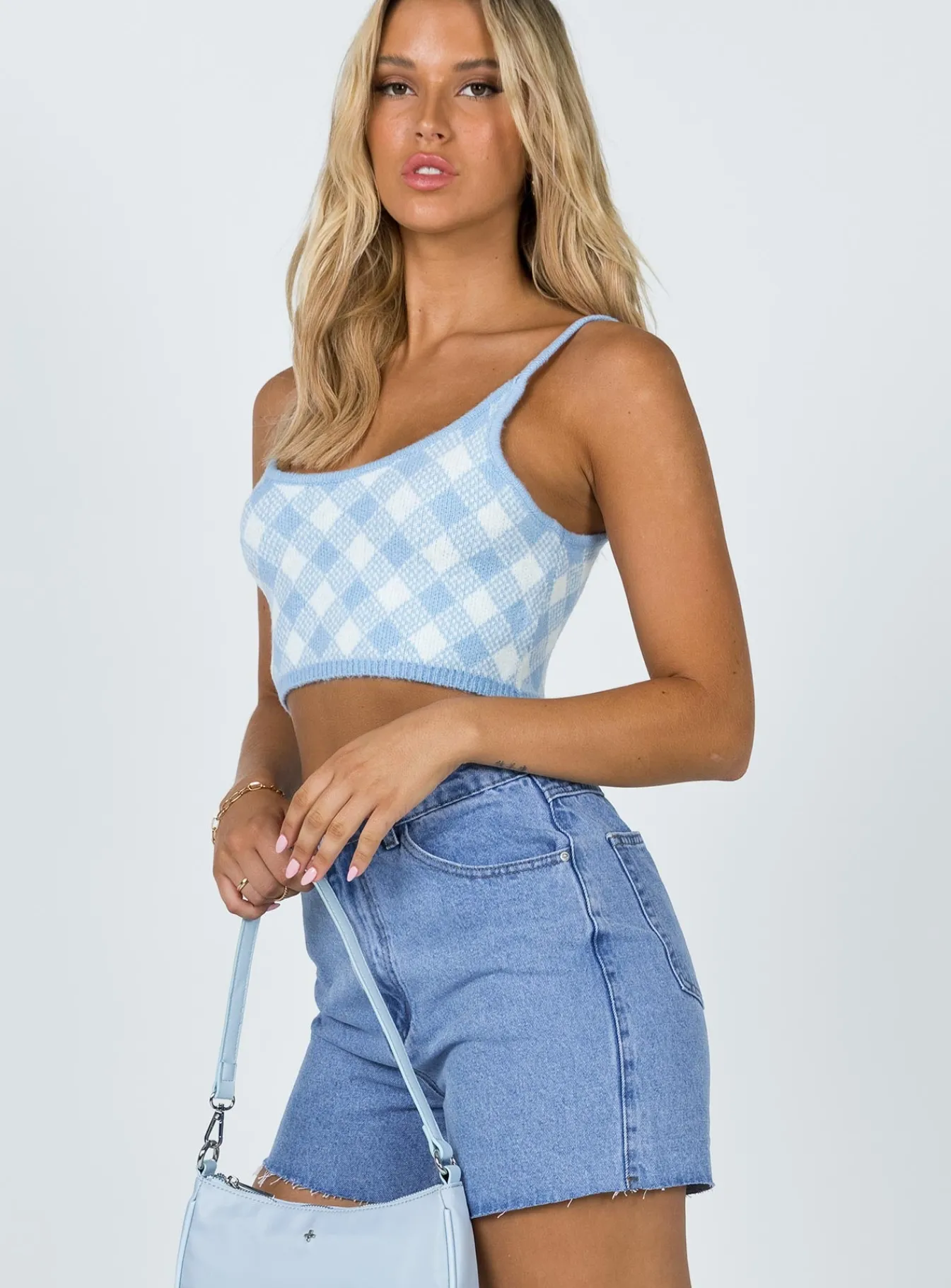 Princess Polly Laurenashorts Midwash Denim Flash Sale