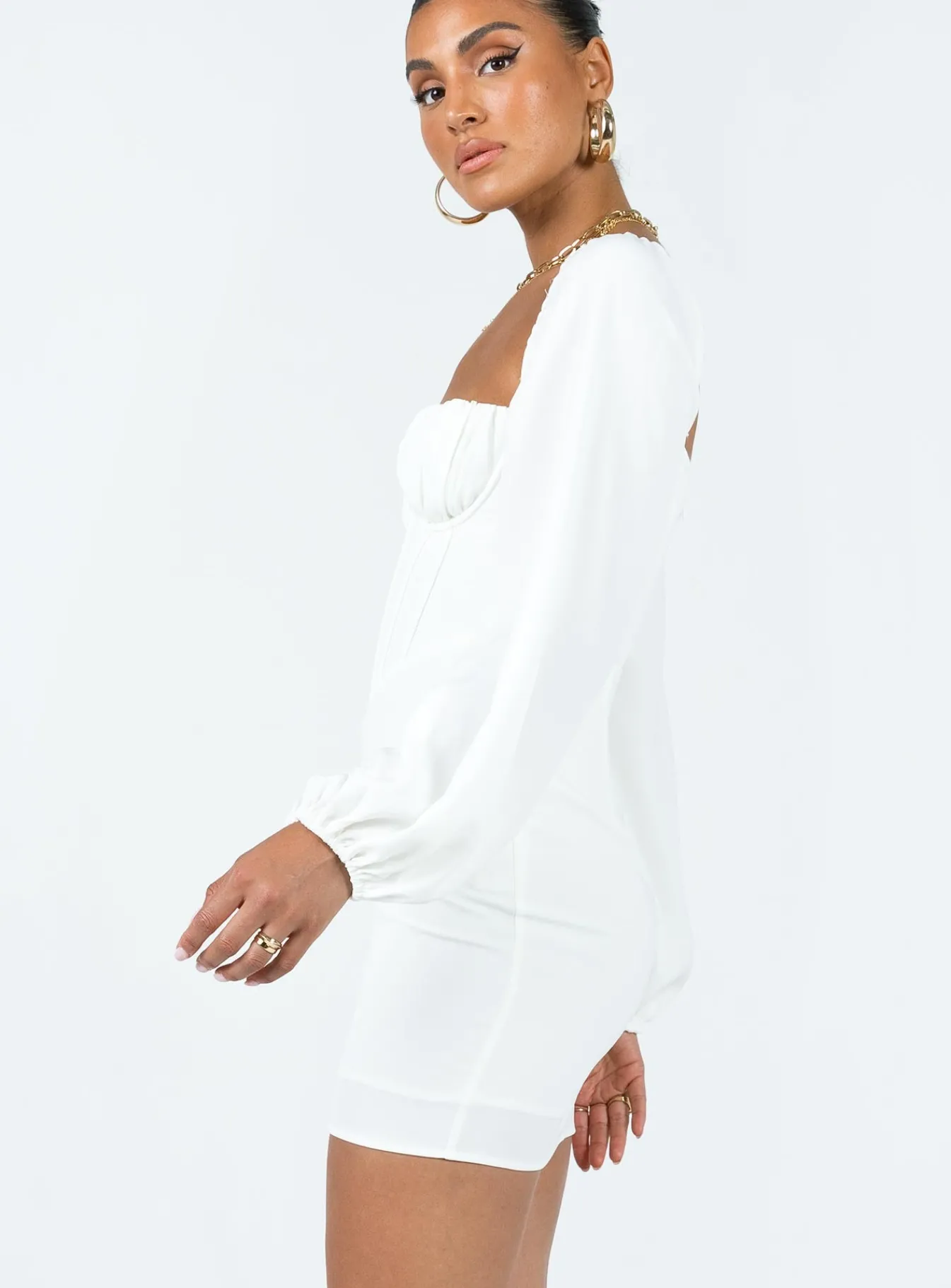 Princess Polly Laurie Corset Mini Dress White Store