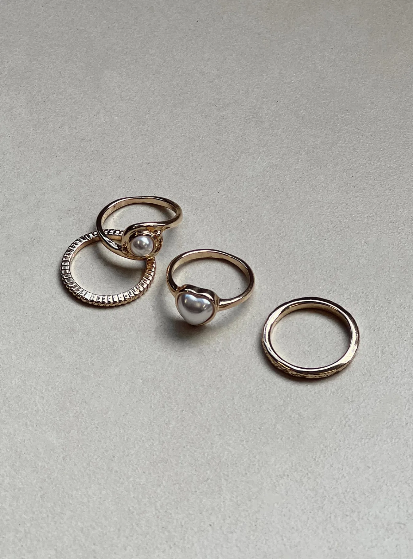 Princess Polly Laurie Ring Pack Gold Best Sale