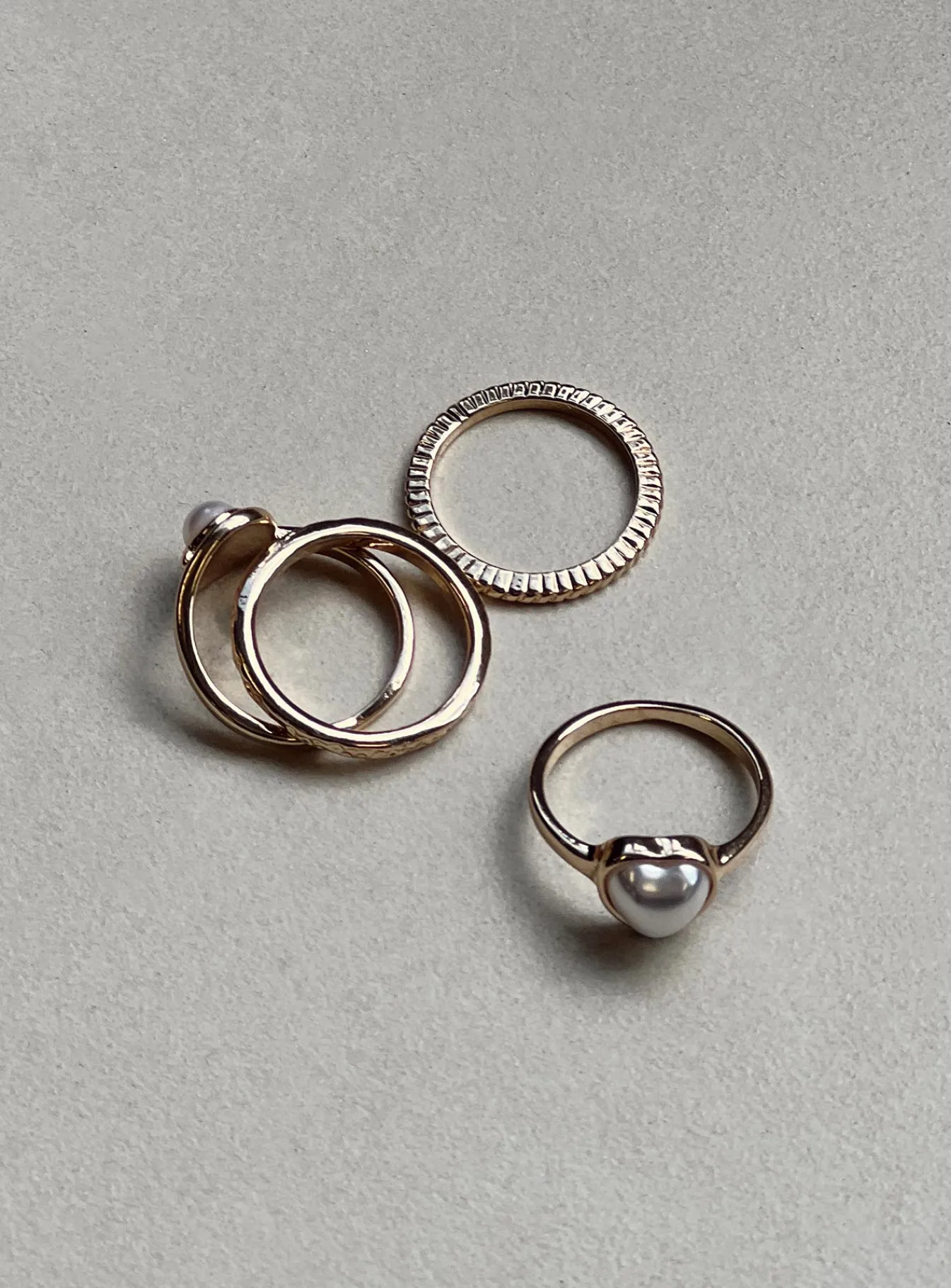 Princess Polly Laurie Ring Pack Gold Best Sale