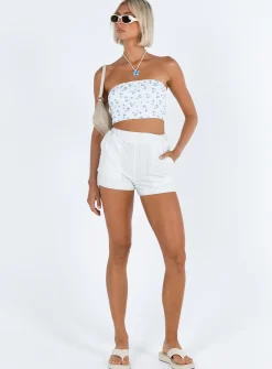 Princess Polly Lavoie Shorts White Sale