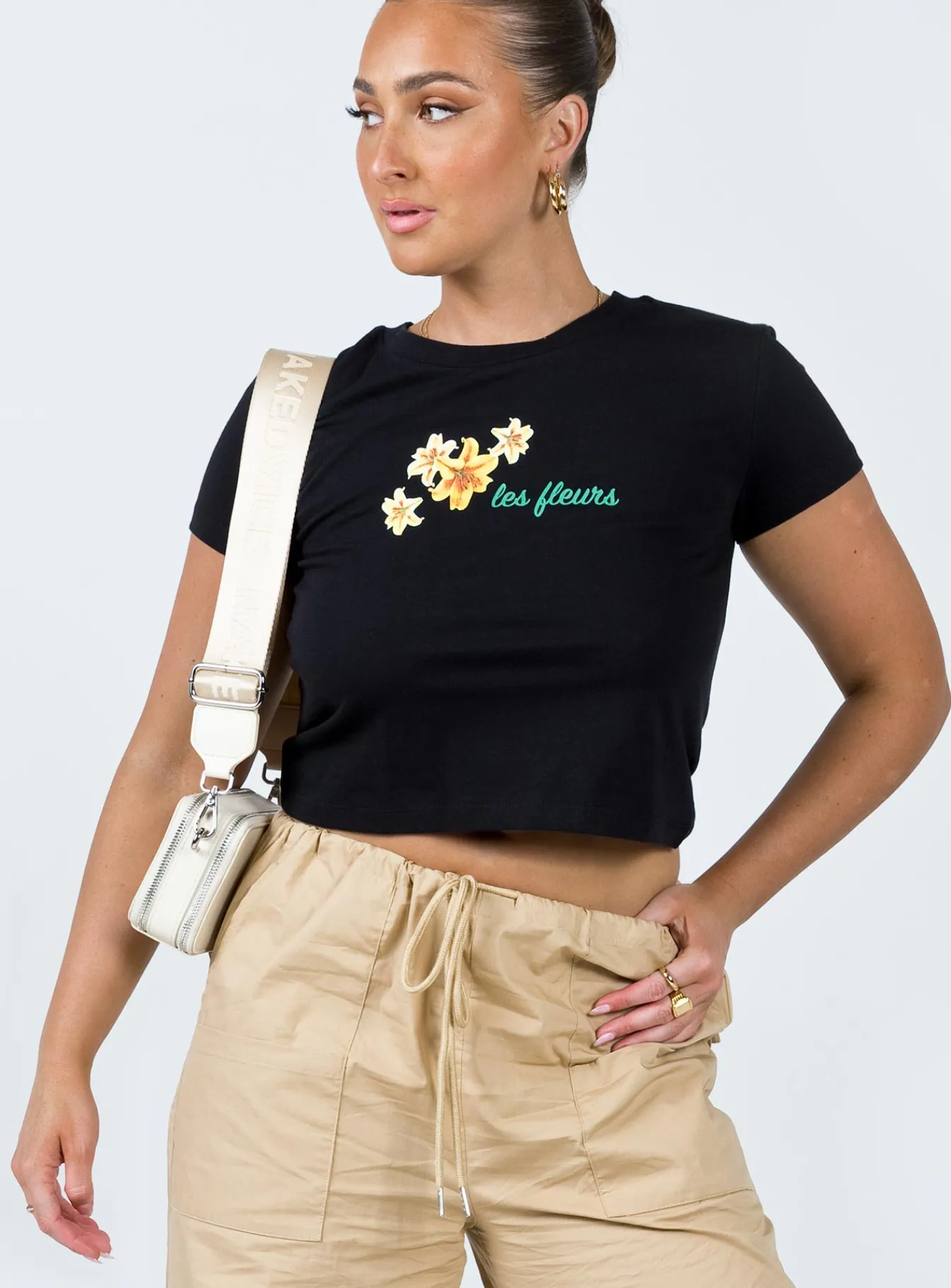 Princess Polly Le Fleurs Top Black Fashion