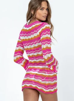 Princess Polly Leah Knit Dress/ Orange   Pink Online