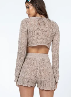 Princess Polly Leah Knit Set Beige Shop