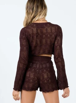 Princess Polly Leah Knit Set Brown Discount