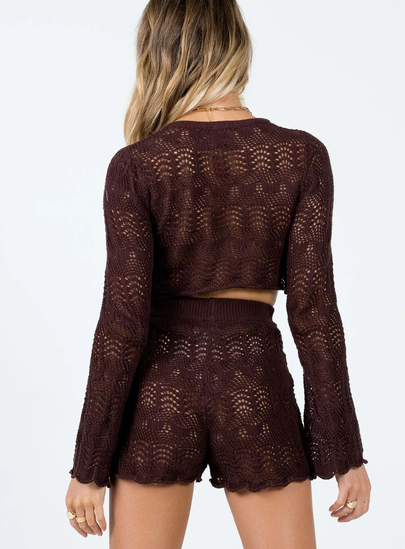 Princess Polly Leah Knit Set Brown Discount