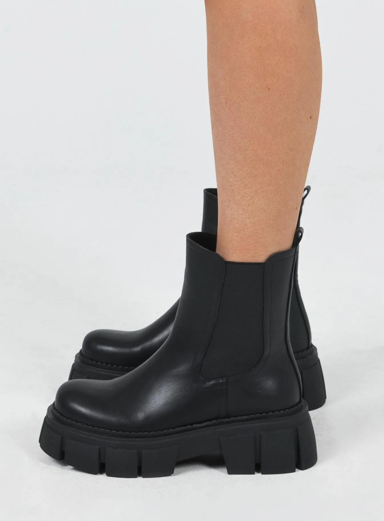 Princess Polly Leddick Boots Black Clearance