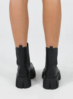 Princess Polly Leddick Boots Black Clearance