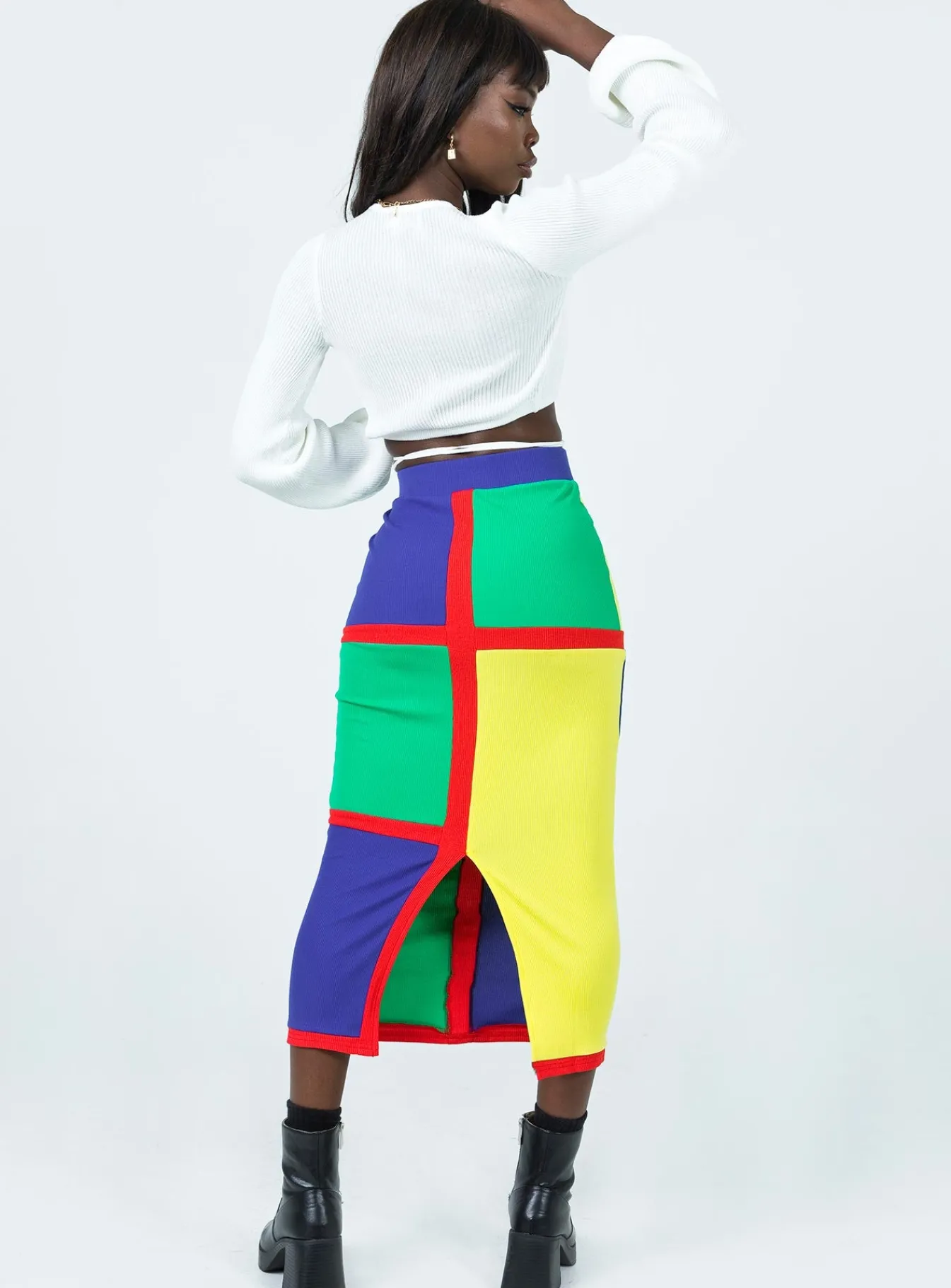 Princess Polly Lego Midi Skirt Multi Cheap