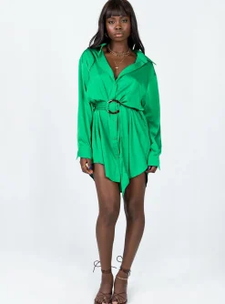Princess Polly Leighton Mini Dress Green Best Sale