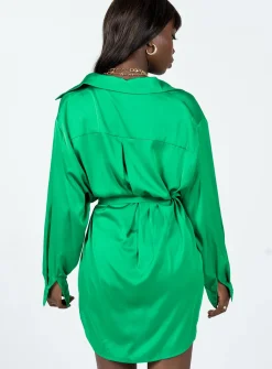 Princess Polly Leighton Mini Dress Green Best Sale