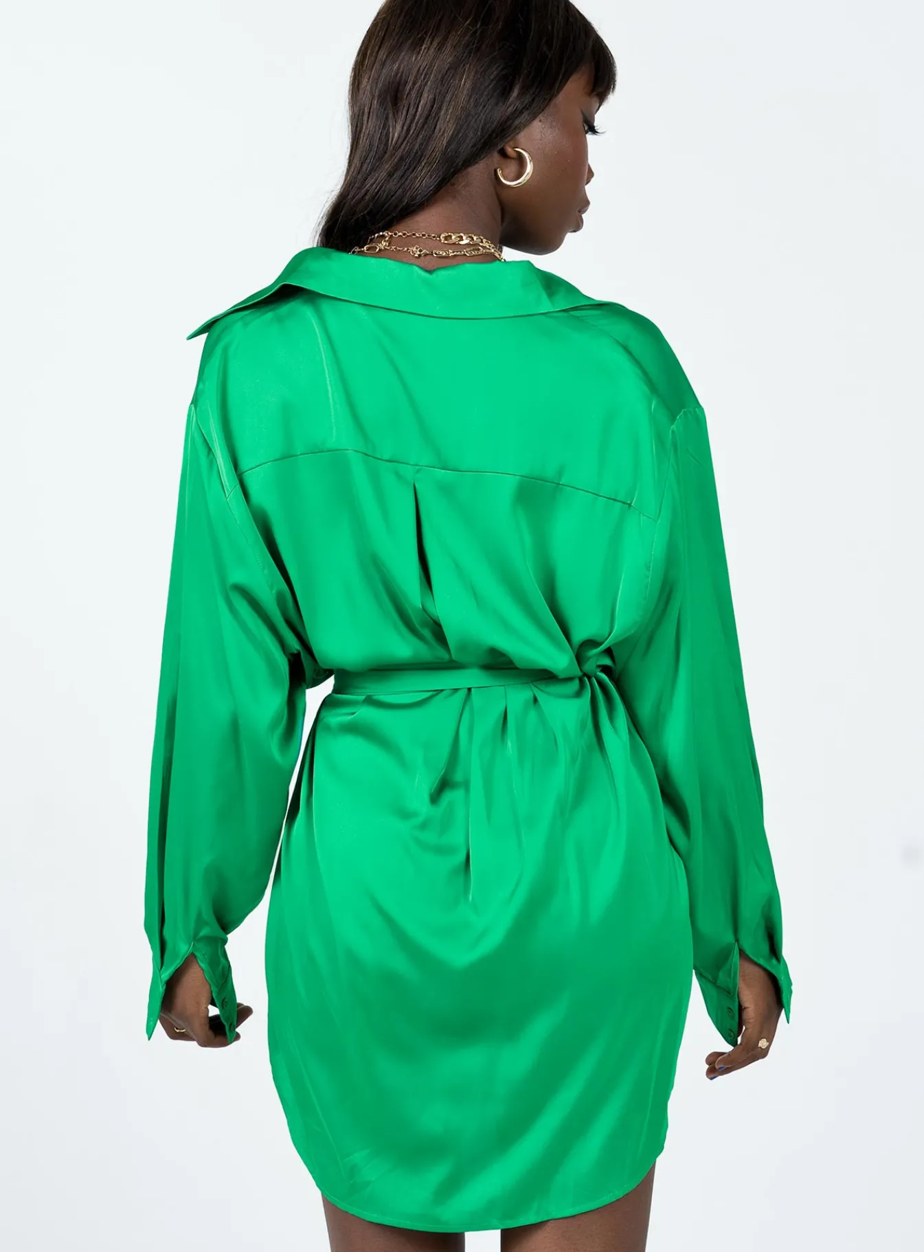 Princess Polly Leighton Mini Dress Green Best Sale