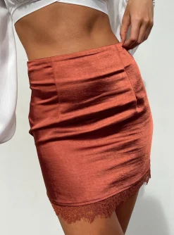 Princess Polly Leila Mini Skirt Brown Cheap