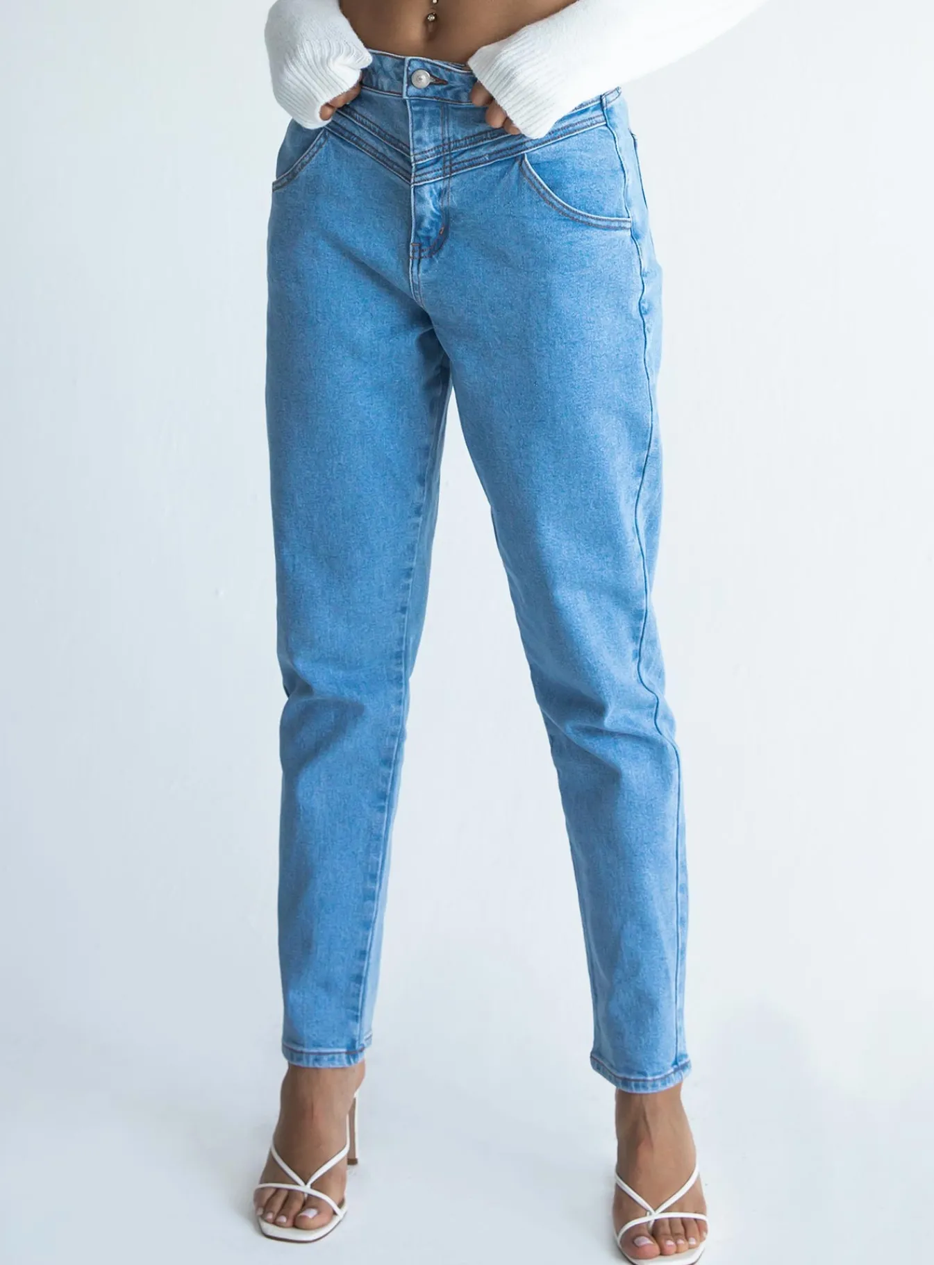 Princess Polly Leila Yolk Momjeans Denim Shop