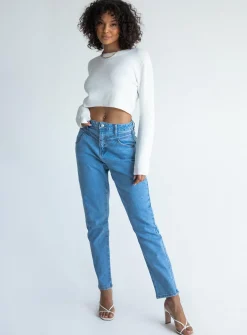 Princess Polly Leila Yolk Momjeans Denim Shop