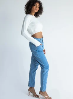Princess Polly Leila Yolk Momjeans Denim Shop