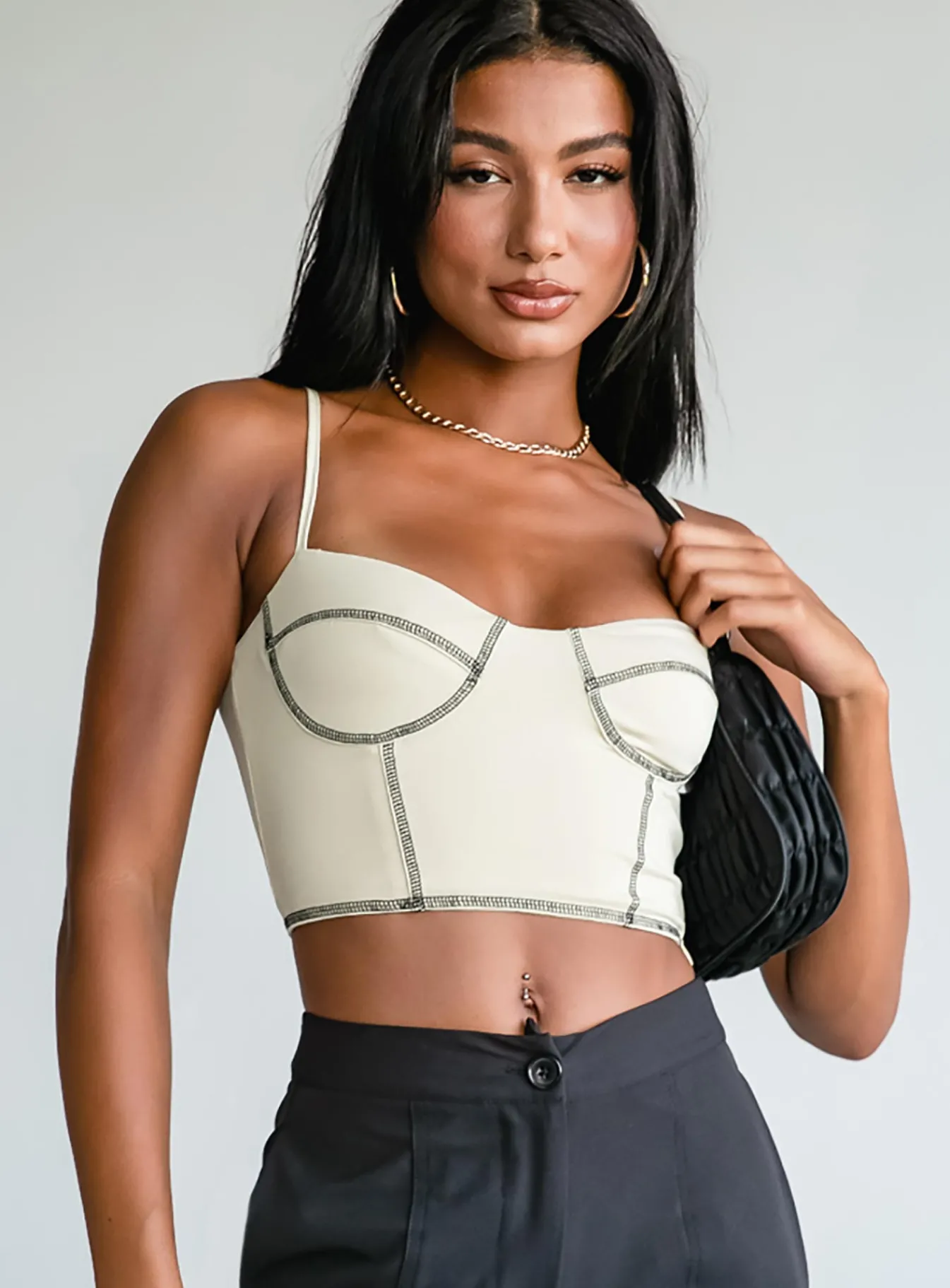 Princess Polly Leilani Top Beige Cheap