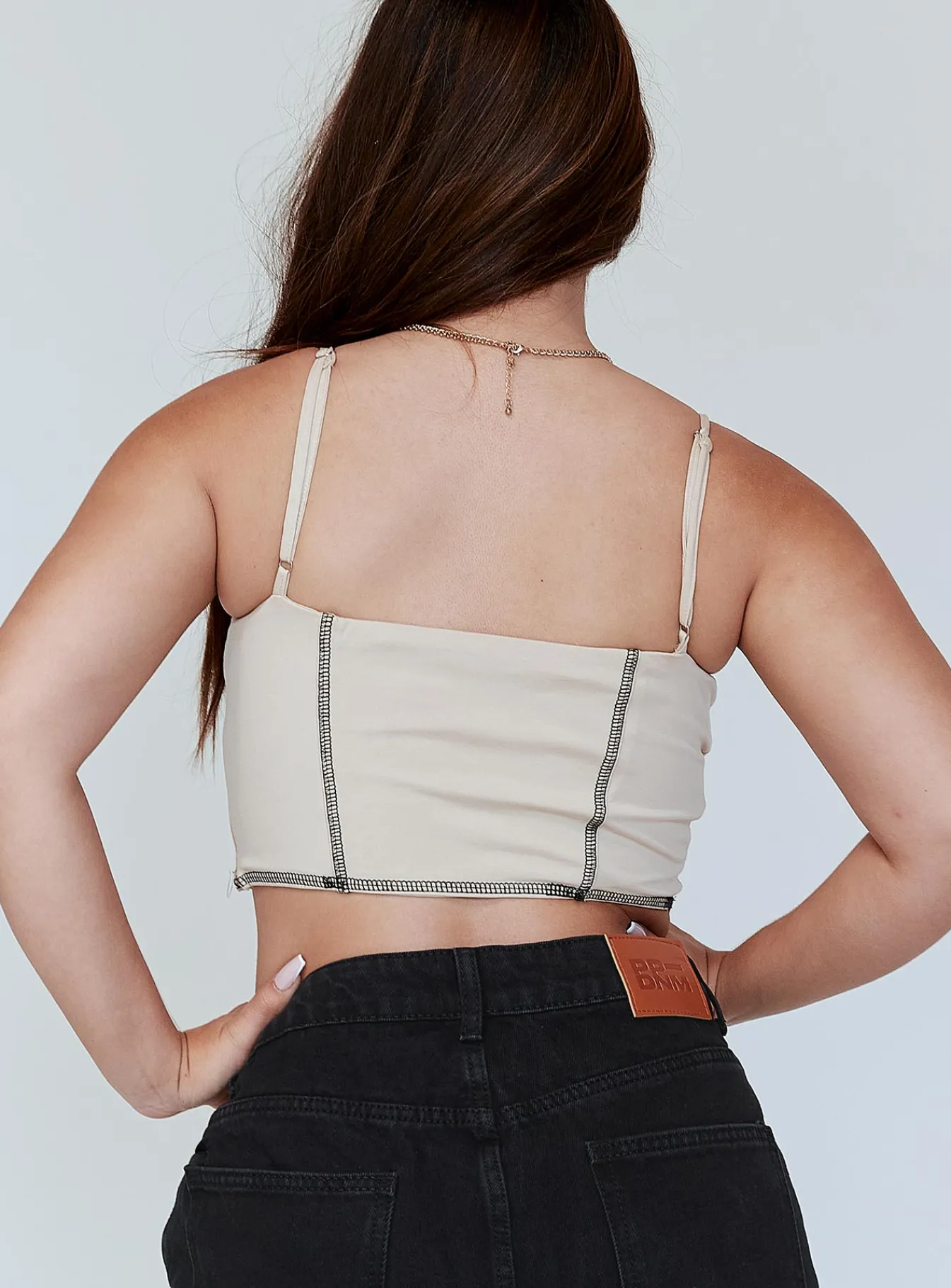 Princess Polly Leilani Top Beige Cheap