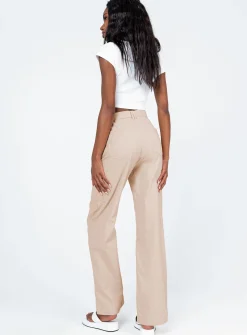 Princess Polly Lelo Linen Pants Beige Best