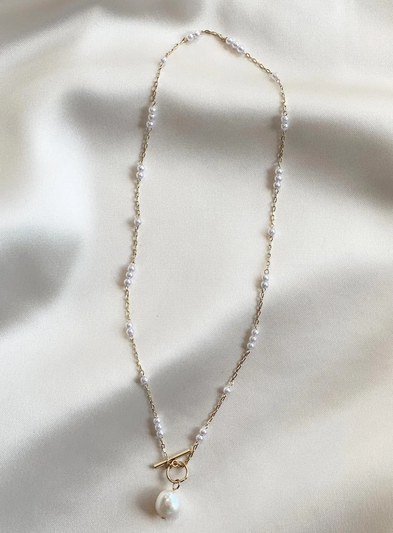 Princess Polly Lenna Necklace/ Pearl Gold Hot