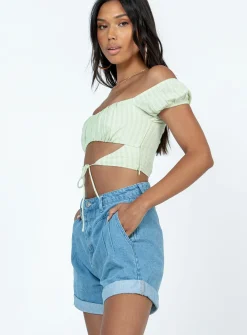 Princess Polly Lennoxshorts Denim Best Sale