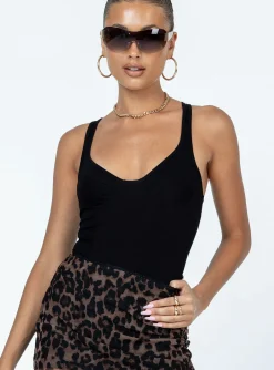 Princess Polly Lenora Bodysuit  Black Sale