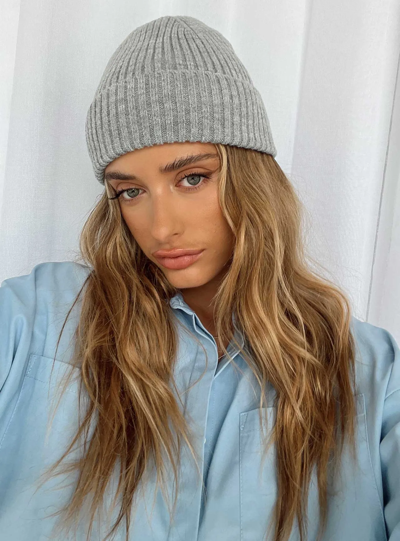 Princess Polly Leo Beanie Marle Grey Discount