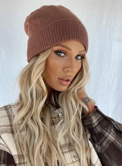 Princess Polly Leo Beanie Brown Hot