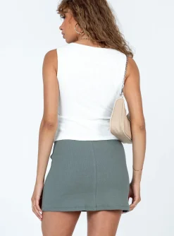 Princess Polly Leo Mini Skirt Khaki New