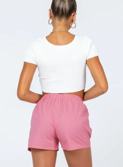 Princess Polly Leonara Shorts Pink Flash Sale