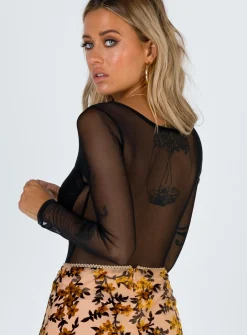 Princess Polly Leonie Bodysuit  Black Best Sale