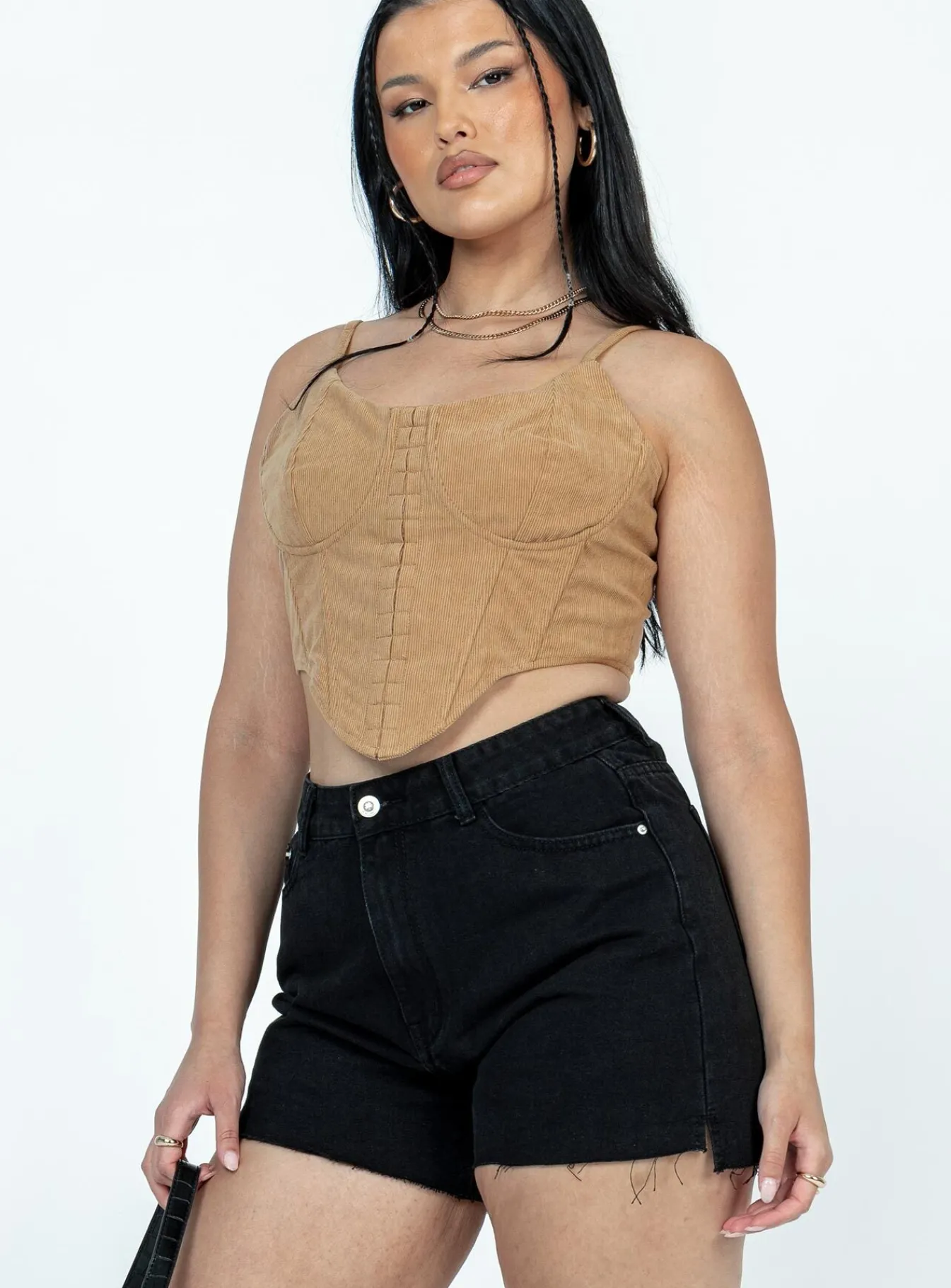 Princess Polly Leonie Denim Shorts Washed Black Discount