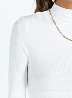 Princess Polly Lerman Long Sleeve Top White Cheap