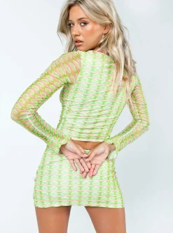 Princess Polly Lester Mini Skirt Multi Flash Sale