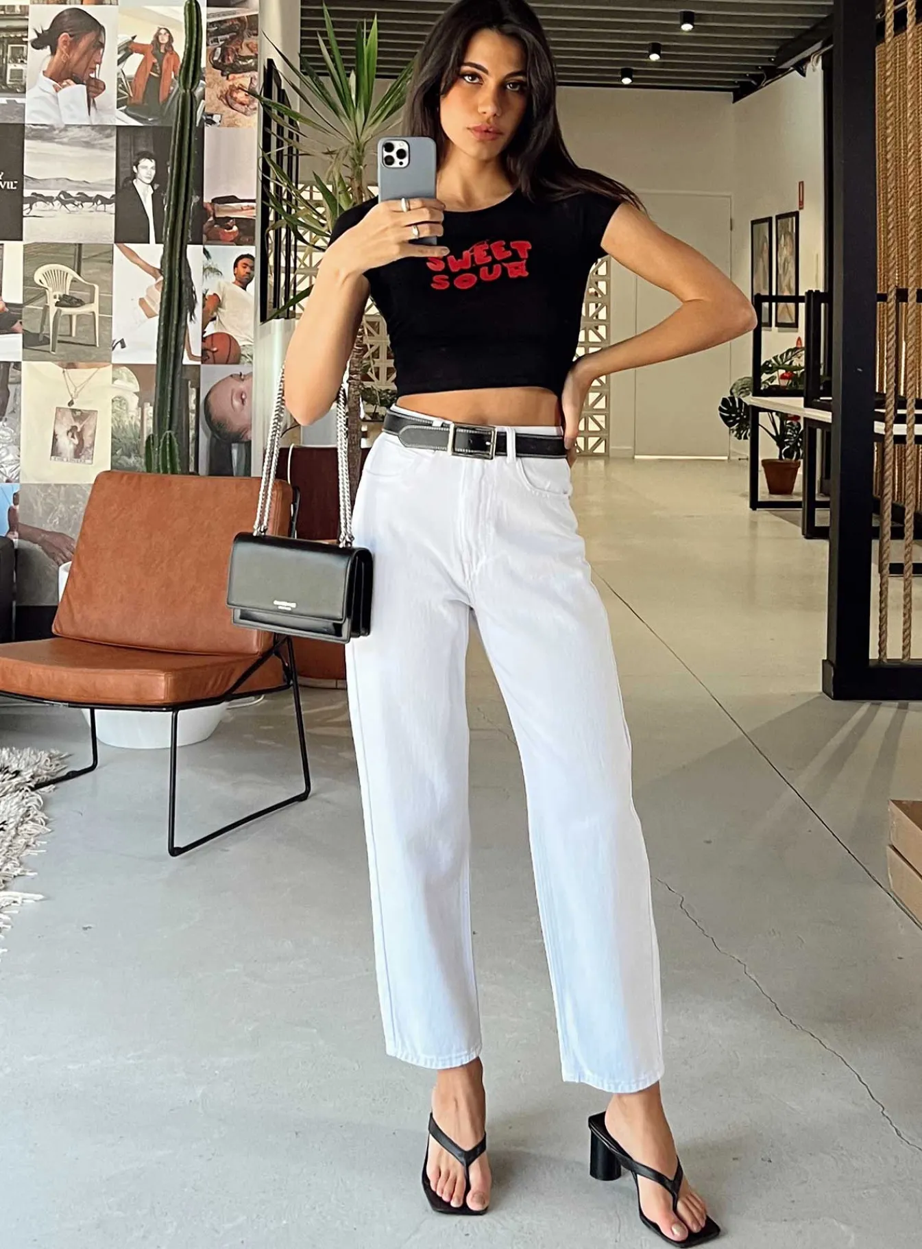 Princess Polly Leta Straight Leg Denim Jeans White Flash Sale