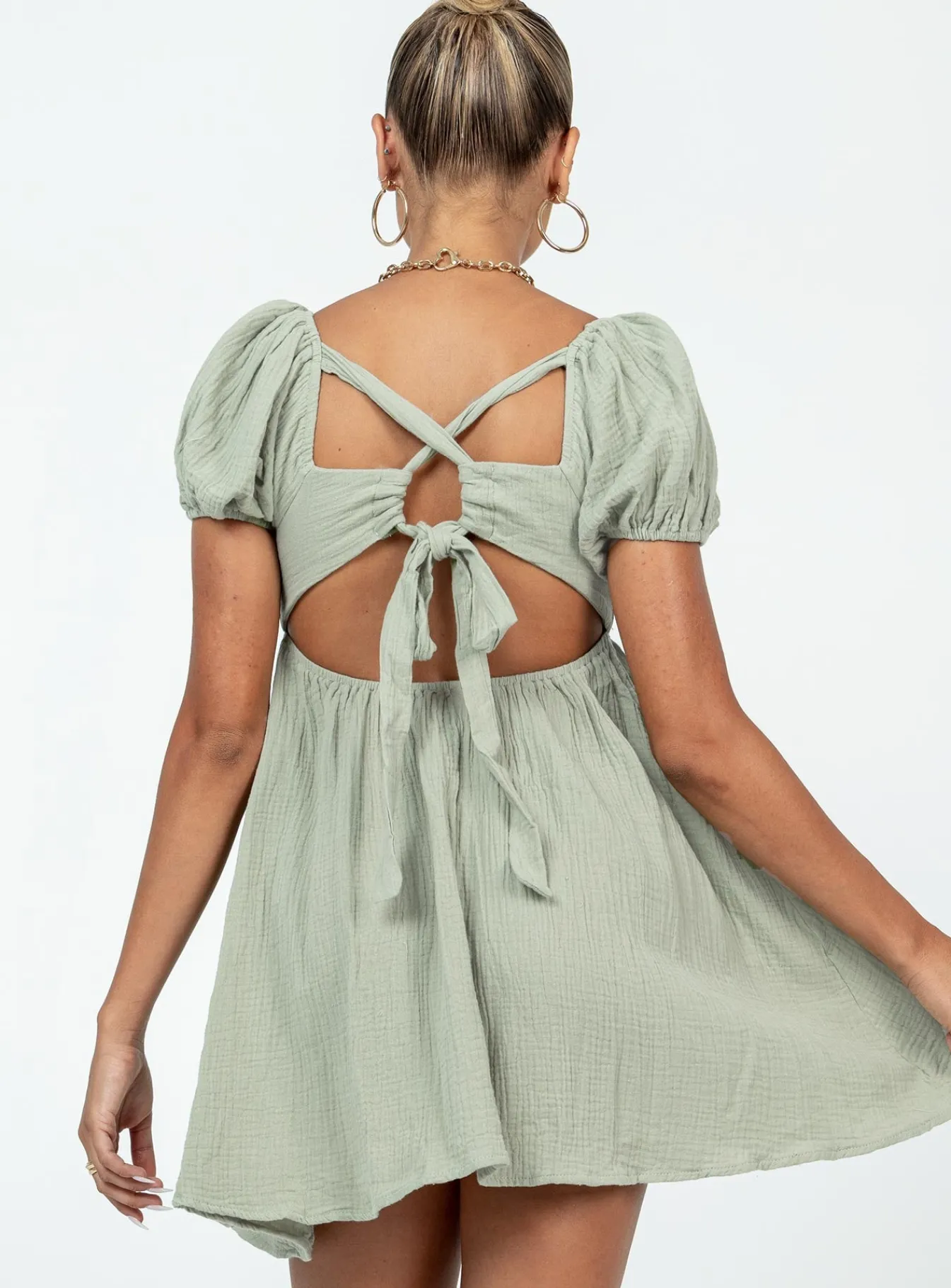 Princess Polly Let'S Dance Mini Dress Sage Cheap