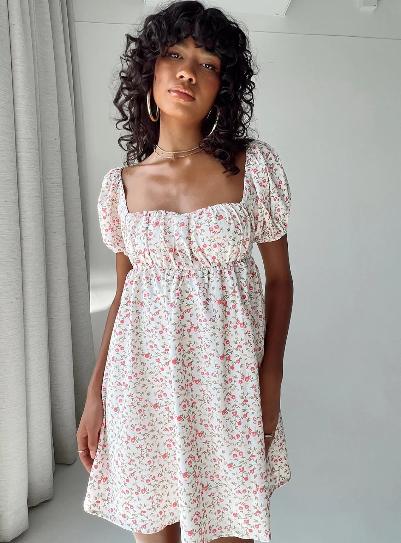 Princess Polly Let'S Dance Mini Dressfloral Pink Shop