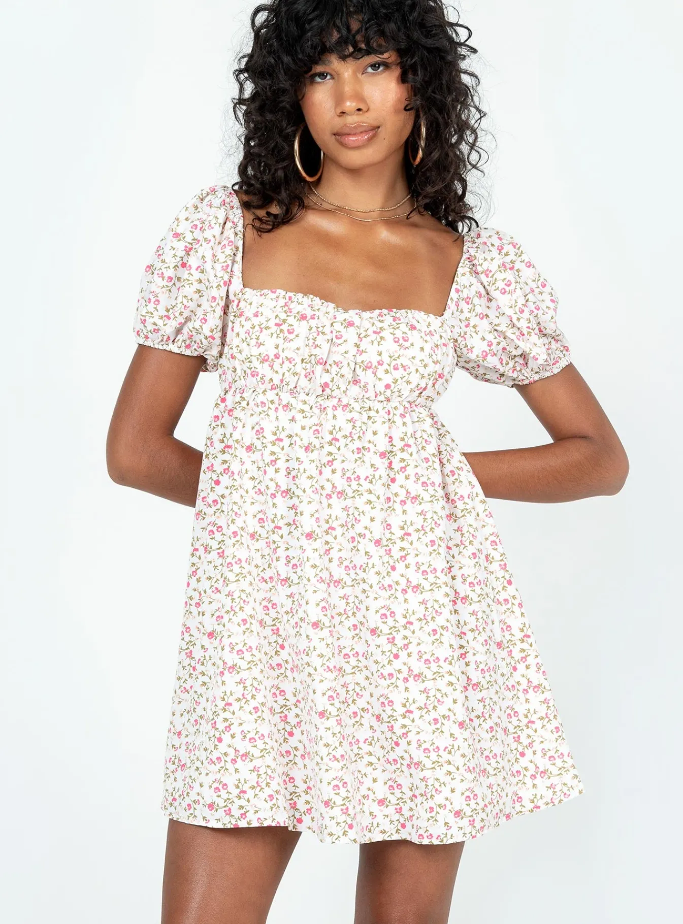 Princess Polly Let'S Dance Mini Dressfloral Pink Shop