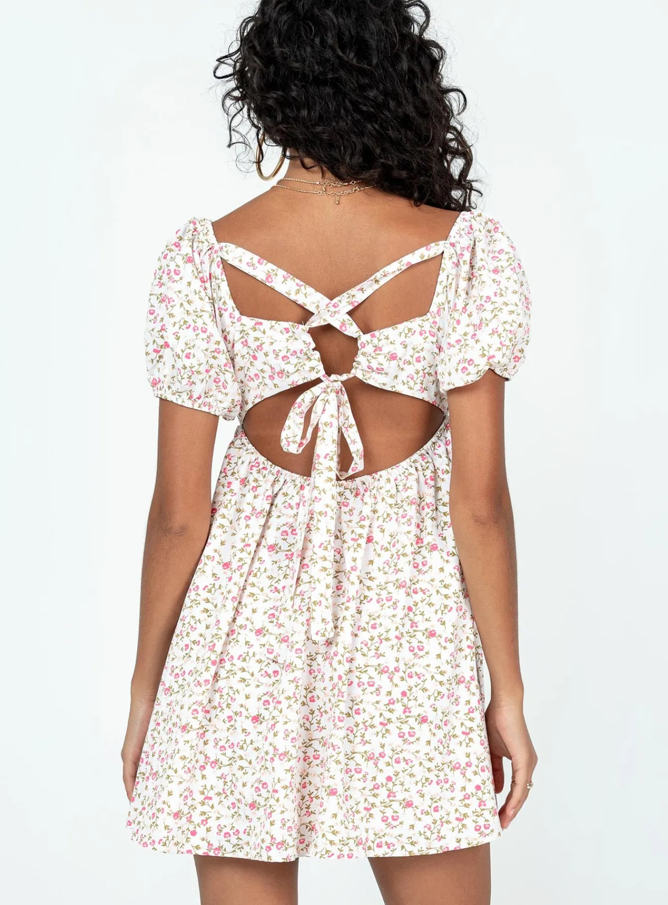 Princess Polly Let'S Dance Mini Dressfloral Pink Shop